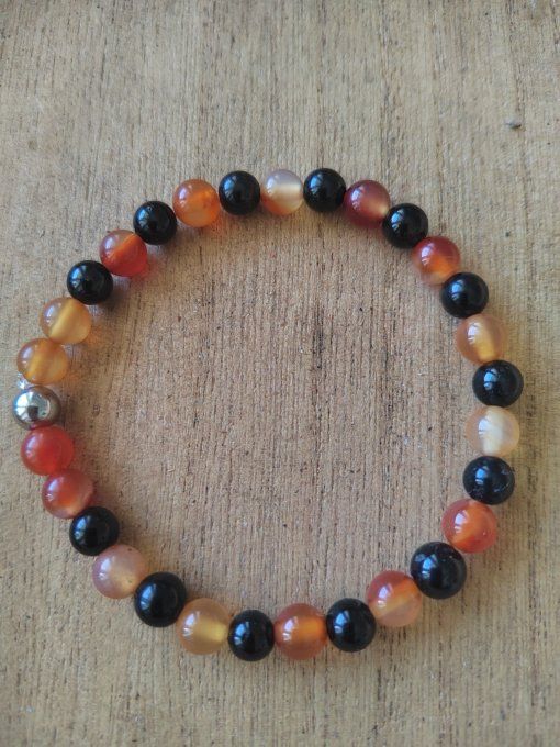 Cornaline Tourmaline noire  – Énergie, ancrage & joie de vivre - CP 